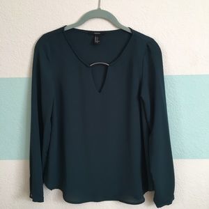 Dark Teal Forever21 top
